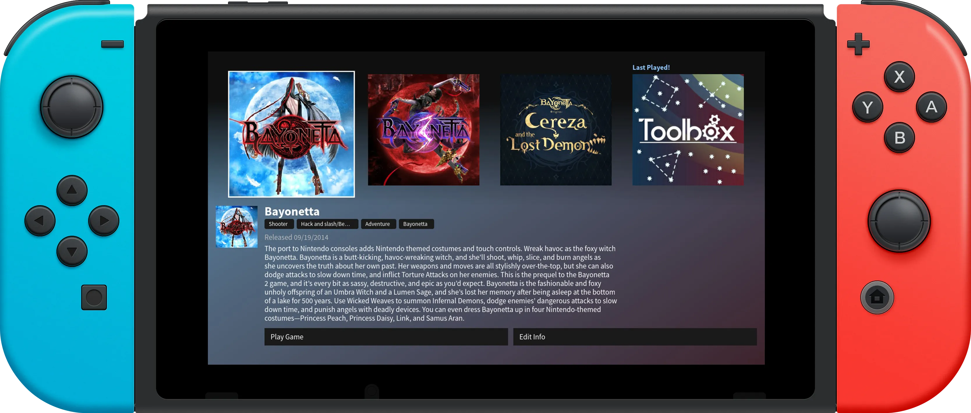 Switch React Menu